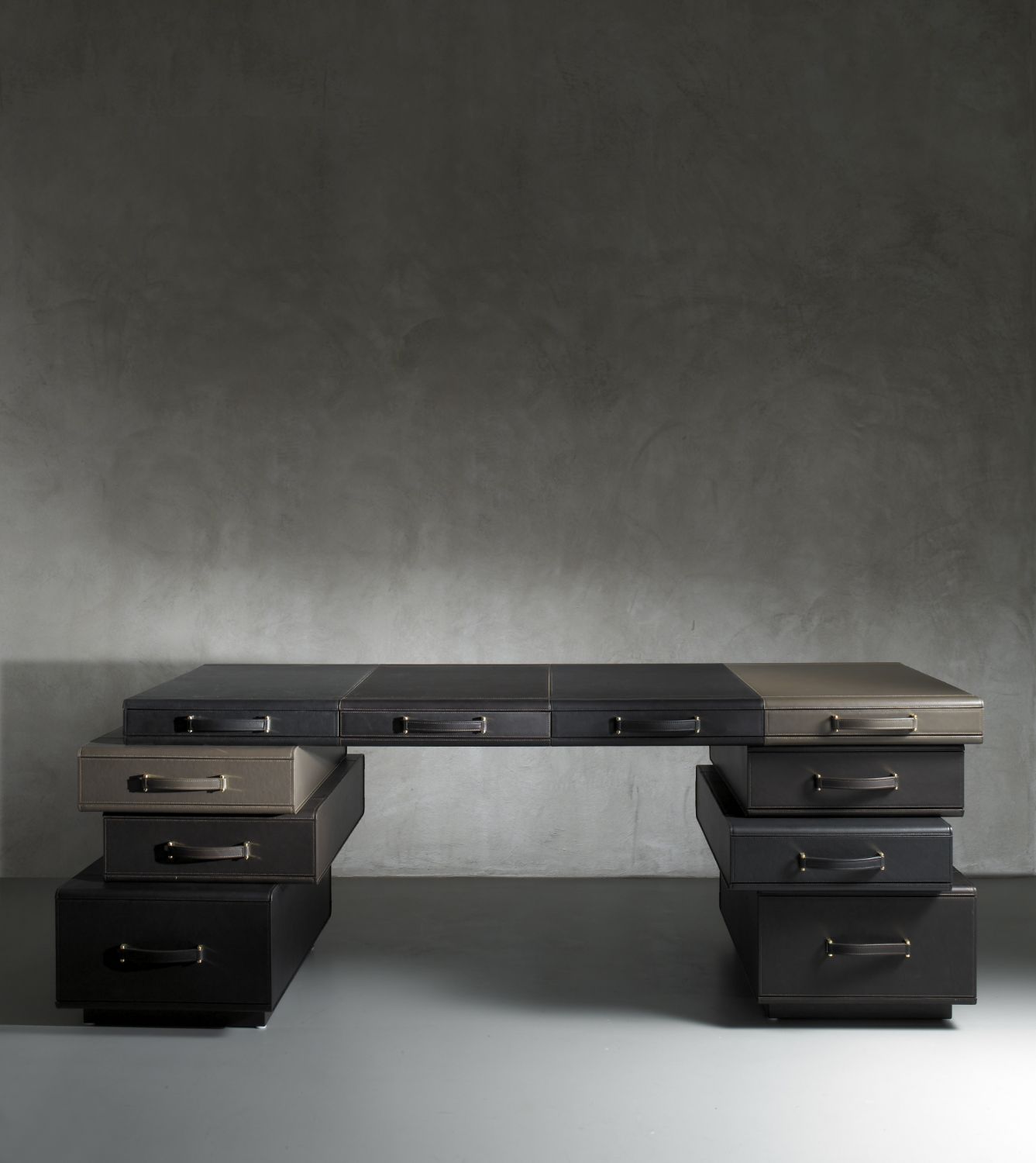 Desk of Briefcases / Suitcase Series by Maarten De Ceulaer for Nilufar